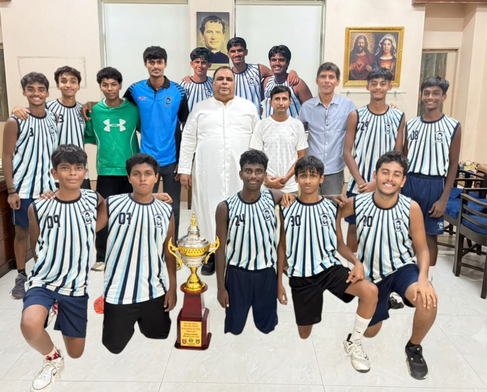 # U-17 Basketball Team Crowned Zonal/Division-Level Champions.